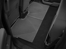 Load image into Gallery viewer, WeatherTech 2015+ Ford F-150 SuperCrew Rear Rubber Mats - Black - Installation View