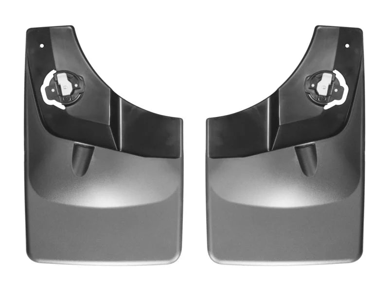 WeatherTech 2015 Ford F-150 w/ Fender Lip Molding No Drill Rear Mudflaps - Back View
