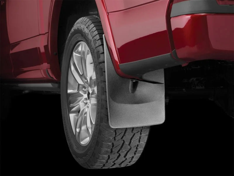WeatherTech 2015 Ford F-150 w/ Fender Lip Molding No Drill Rear Mudflaps - Installation View