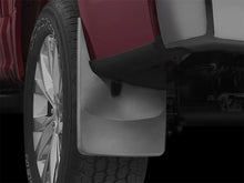 Load image into Gallery viewer, WeatherTech 2015 Ford F-150 w/o Wheel Lip Module No Drill Rear Mudflaps - Installation View