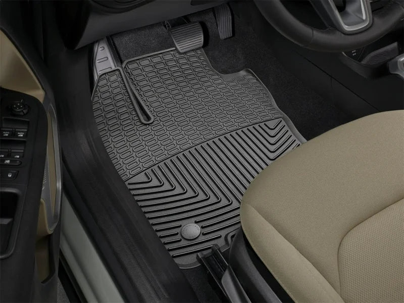 WeatherTech 2015+ Jeep Renegade Front Rubber Mats - Black - Back View