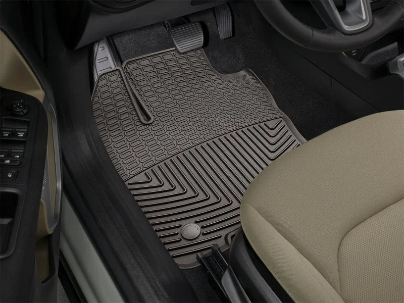 WeatherTech 2015+ Jeep Renegade Front Rubber Mats - Cocoa - Back View