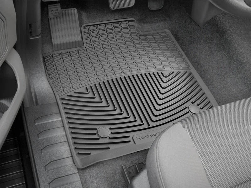 WeatherTech 2016-2020 Ford F-150 Front Rubber Mats - Black - Back View