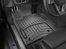 Load image into Gallery viewer, WeatherTech 2016+ BMW 7-Series Front FloorLiner - Black (No Rear Executive Lounge Seating Package) - Installation View