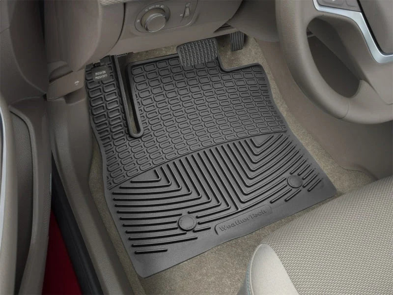 WeatherTech 2016+ Chevrolet Cruze Front Rubber Mats - Black - Back View