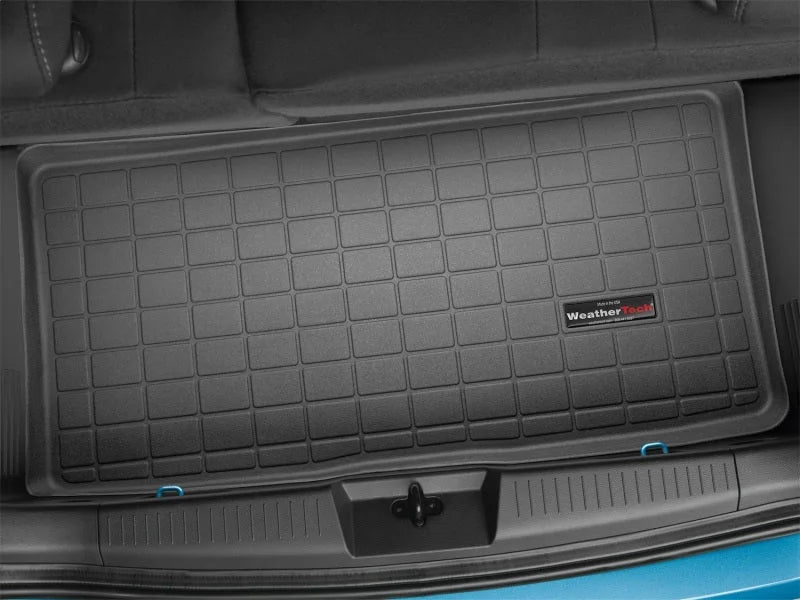 WeatherTech 2016+ Chevrolet Spark Cargo Liners - Black - Back View