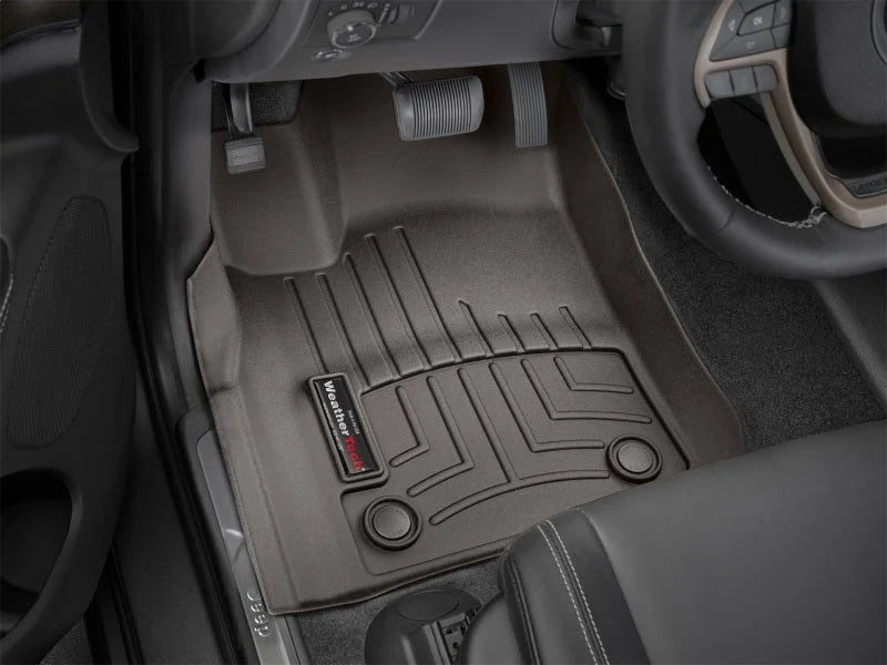WeatherTech 2016+ Dodge Durango Front FloorLiner - Cocoa - Back View