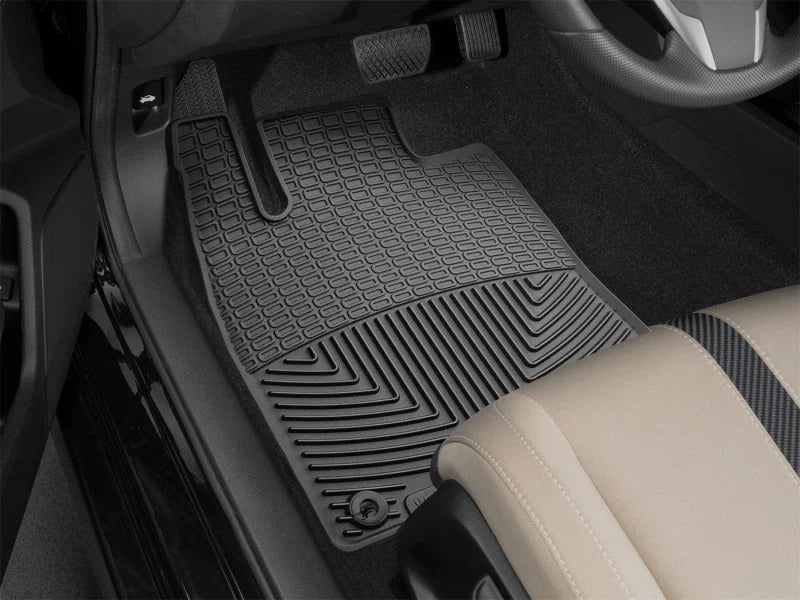WeatherTech 2016+ Honda Civic Front Rubber Mats - Black - Side View