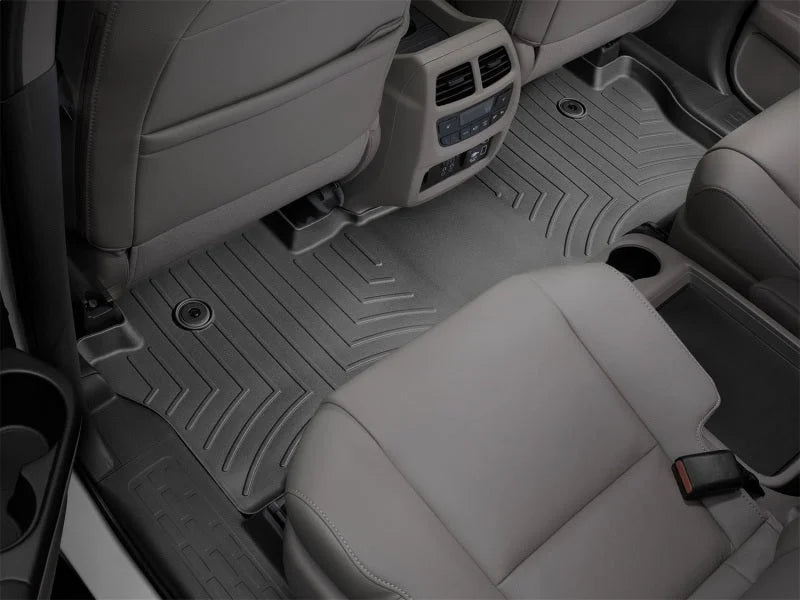 WeatherTech 2016+ Honda Pilot (Elite Trim Level ONLY) Rear FloorLiner - Black - Side View