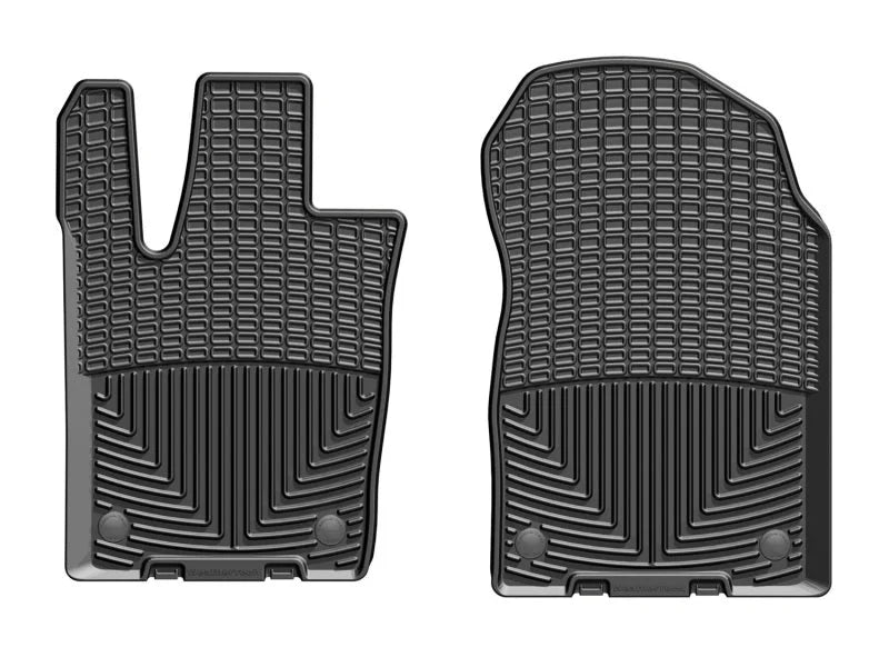 WeatherTech 2016+ Jeep Grand Cherokee / Dodge Durango Front Rubber Mats - Black - Main Product View
