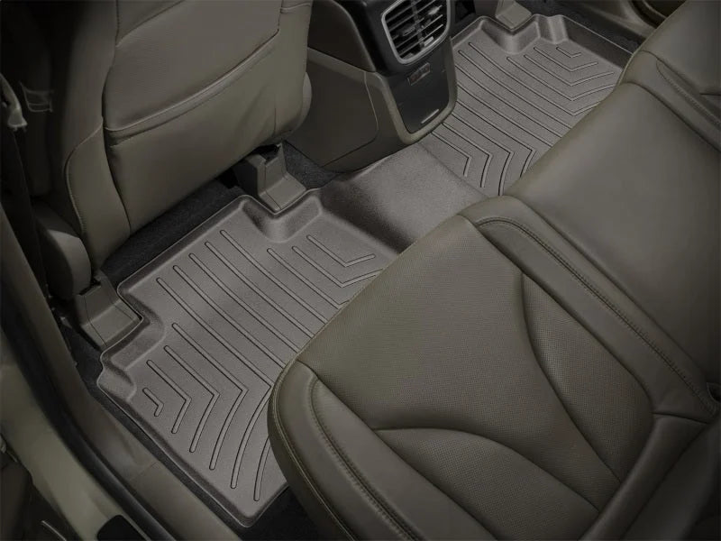 WeatherTech 2016+ Lincoln MKX Rear FloorLiner - Cocoa - Back View