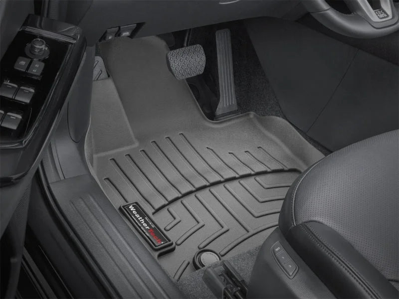 WeatherTech 2016+ Mazda CX-9 Front FloorLiners - Black - Back View