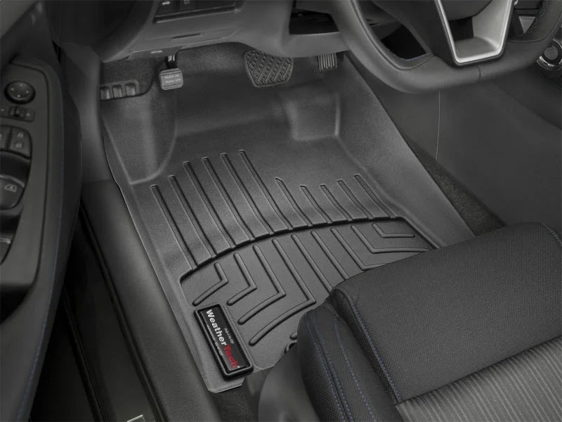 WeatherTech 2016+ Nissan Maxima Front FloorLiner - Black - Installation View