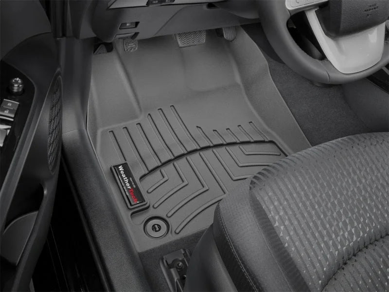WeatherTech 2016+ Toyota Prius Front FloorLiner - Black - Installation View