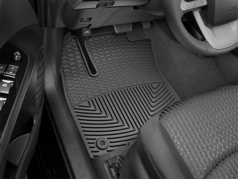 WeatherTech 2016+ Toyota Prius Front Rubber Mats - Black - Side View