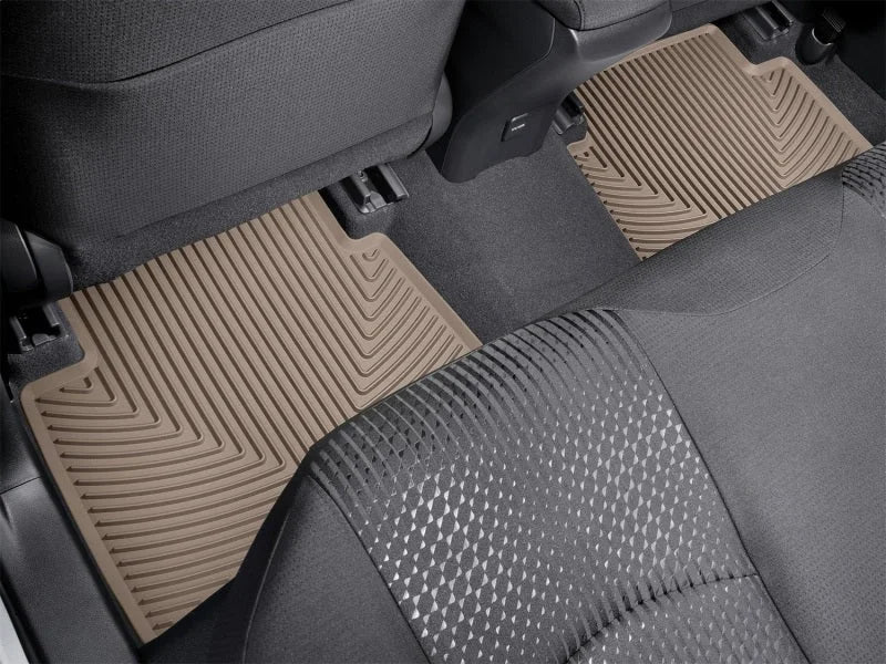 WeatherTech 2016+ Toyota Prius Rear Rubber Mats - Tan - Side View