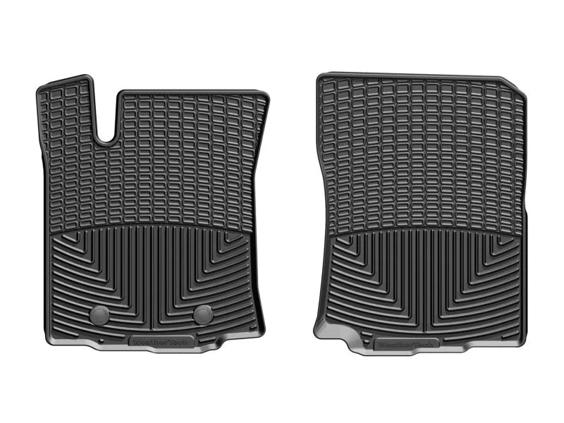 WeatherTech 2016+ Toyota Tacoma Access/Double Cab (A/T Only) Front Rubber Mats - Black - Main Product View