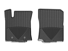Load image into Gallery viewer, WeatherTech 2016+ Toyota Tacoma Access/Double Cab (A/T Only) Front Rubber Mats - Black - Main Product View
