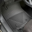 Load image into Gallery viewer, WeatherTech 2016+ Toyota Tacoma Access/Double Cab (A/T Only) Front Rubber Mats - Black - Side View
