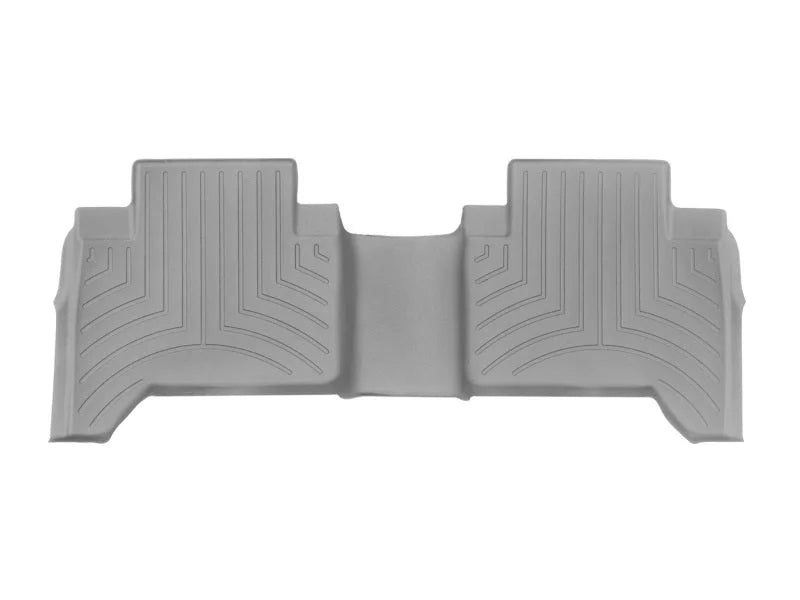 WeatherTech 2016+ Toyota Tacoma Double Cab Rear FloorLiner - Grey - Back View