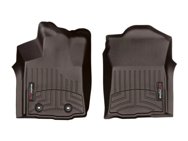 WeatherTech 2016+ Toyota Tacoma Front FloorLiner - Cocoa - Side View