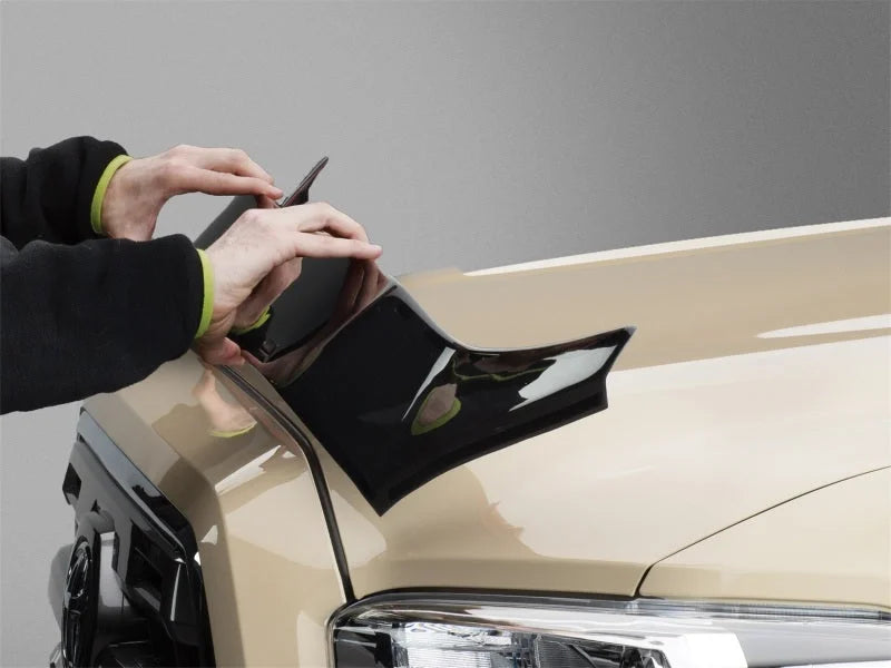 WeatherTech 2016+ Toyota Tacoma Hood Protector - Black - Main Product View