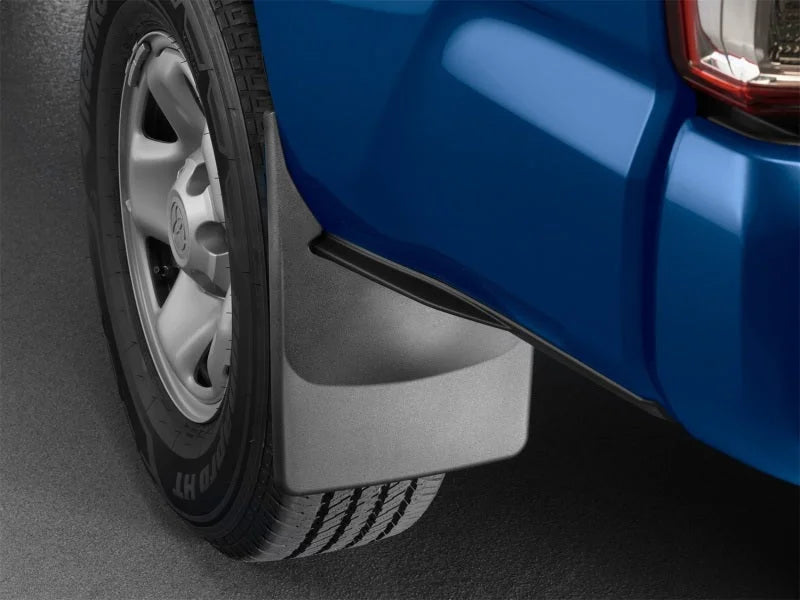 WeatherTech 2016+ Toyota Tacoma No Drill Mudflaps - SR5 w/o Appearance Package/Fender Flares - Installation View