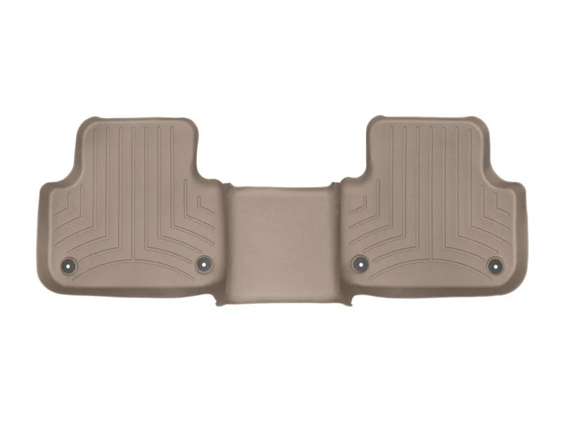 WeatherTech 2017+ Audi Q7 Rear FloorLiner - Tan - Back View