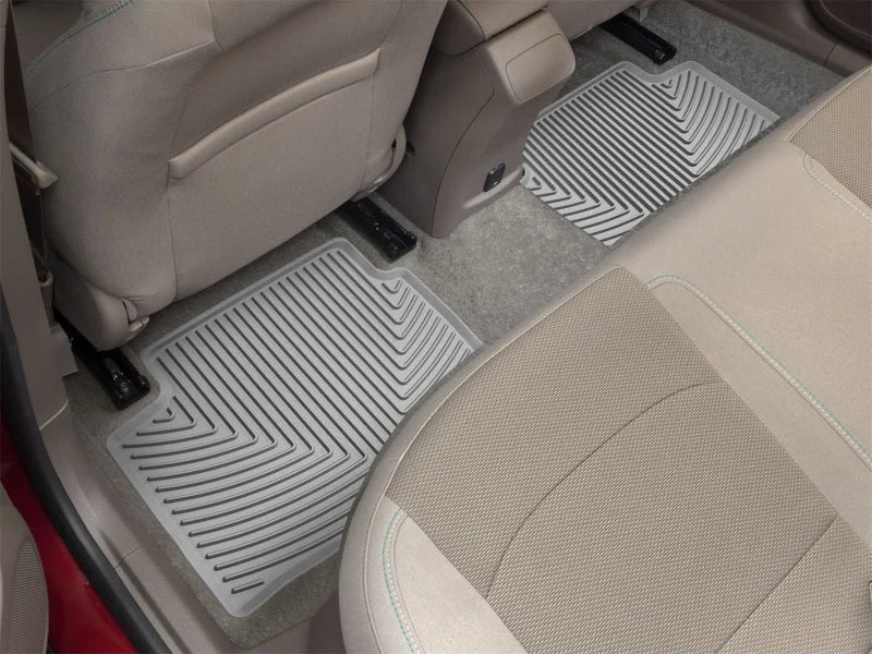 WeatherTech 2017+ Chevrolet Cruze Rear Rubber Mats - Grey - Side View