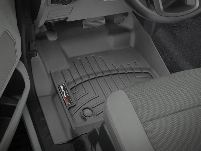 WeatherTech 2017+ Ford F-250/F-350/F-450/F-550 Front FloorLiner - Black (fits 4x4 Floor Shifter) - Side View