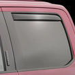 Load image into Gallery viewer, WeatherTech 2017+ Ford F-250/F-350/F-450/F-550 SuperCrew Rear Side Window Deflectors - Dark Smoke - Back View