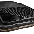 Load image into Gallery viewer, WeatherTech 2017+ Ford F-250/F-350/F-450/F550 (Crew Cab &amp; SuperCab) Front Rubber Mats - Black - Side View