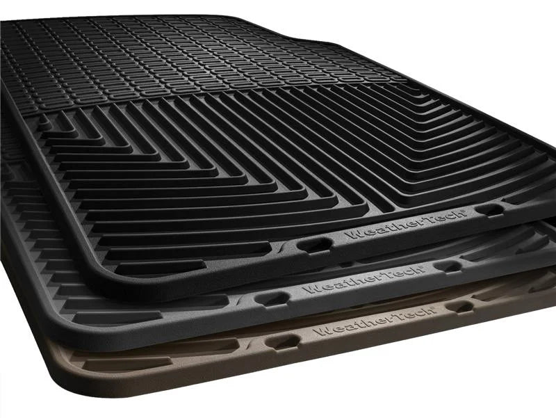 WeatherTech 2017+ Ford F-250/F-350/F-450/F550 (Crew Cab & SuperCab) Front Rubber Mats - Black - Side View