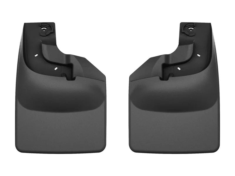 WeatherTech 2017+ Ford F250/350/450/550(Fits W/OEM Fender Flares/Lip ONLY) No Drill Mudflaps FRONT - Side View