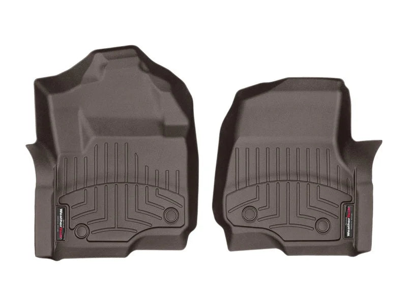 WeatherTech 2017 Ford Super Duty (Super Cab / Crew Cab) Front FloorLiners - Cocoa - Side View
