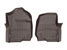 Load image into Gallery viewer, WeatherTech 2017 Ford Super Duty (Super Cab / Crew Cab) Front FloorLiners - Cocoa - Side View