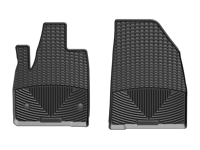 WeatherTech 2017+ GMC Acadia/Acadia Denali Front Rubber Mats - Black - Main Product View