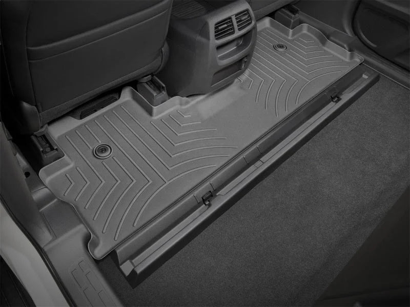 WeatherTech 2017+ Honda Ridgeline Rear FloorLiner - Black - Side View