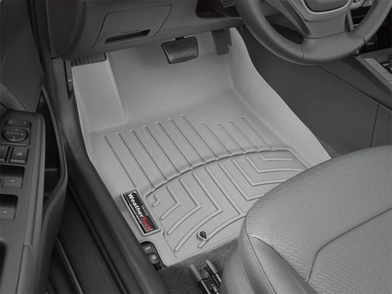 WeatherTech 2017+ Hyundai Elantra Sedan Front FloorLiner - Grey - Installation View