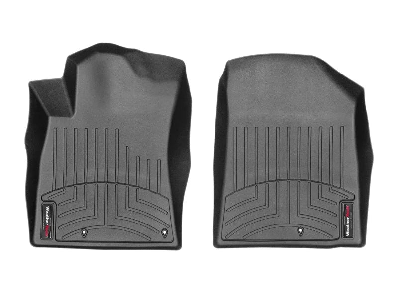 WeatherTech 2017+ Hyundai Ioniq Front FloorLiner - Black (Hybrid and Electric Models) - Main Product View