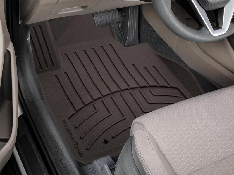 WeatherTech 2017+ Kia Sportage Front FloorLiner HP - Cocoa - Installation View