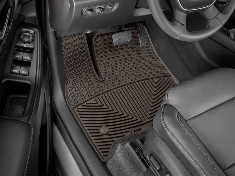 WeatherTech 2018+ Chevrolet Traverse Front Rubber Mats - Cocoa - Side View