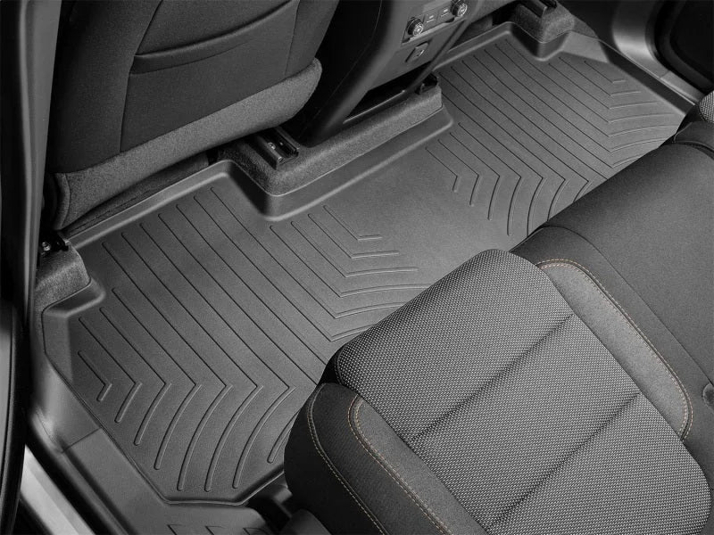 WeatherTech 2018+ Chevrolet Traverse Rear FloorLiner - Black (Fits Vehicles w/2nd Row Bench Seats) - Side View