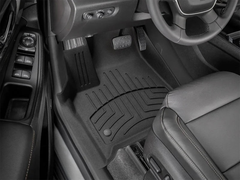WeatherTech 2018+ Chevrolet Traverse (w/Bench 2nd Row) Front FloorLiner HP - Black - Side View
