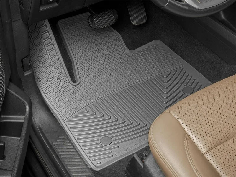 WeatherTech 2018+ Ford Expedition / Expedition Max Front Rubber Mats - Grey - Side View