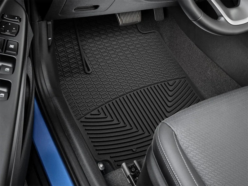 WeatherTech 2018+ Hyundai Kona Front Rubber Mats - Black - Side View