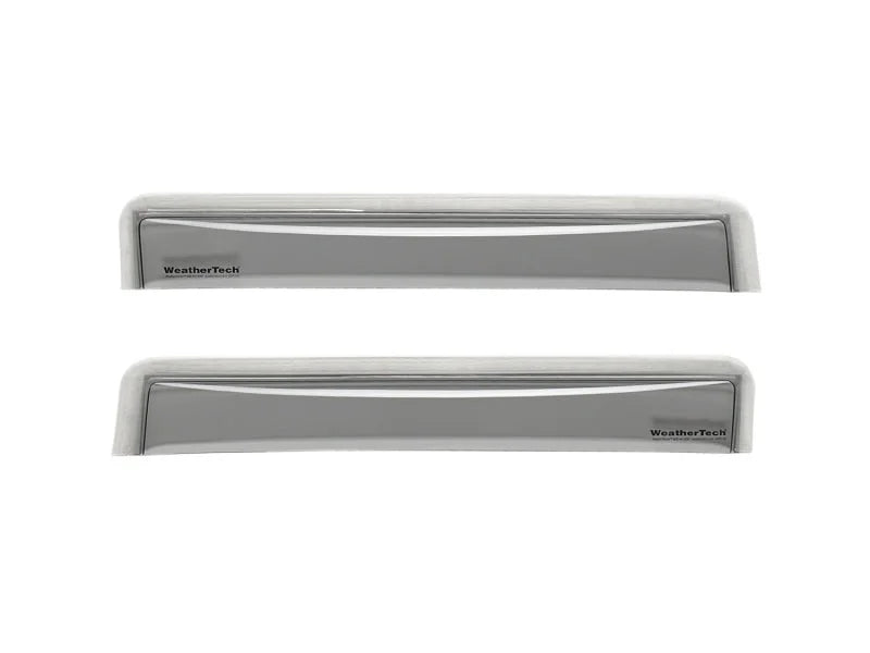WeatherTech 2018+ Hyundai Kona Rear Side Window Deflectors - Dark Smoke - Main Product View