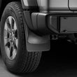 Load image into Gallery viewer, WeatherTech 2018+ Jeep Wrangler JL Rear No Drill MudFlaps - Black - Side View