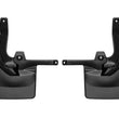 Load image into Gallery viewer, WeatherTech 2018+ Jeep Wrangler Sport/Sport S Rear No Drill MudFlaps - Black - Main Product View