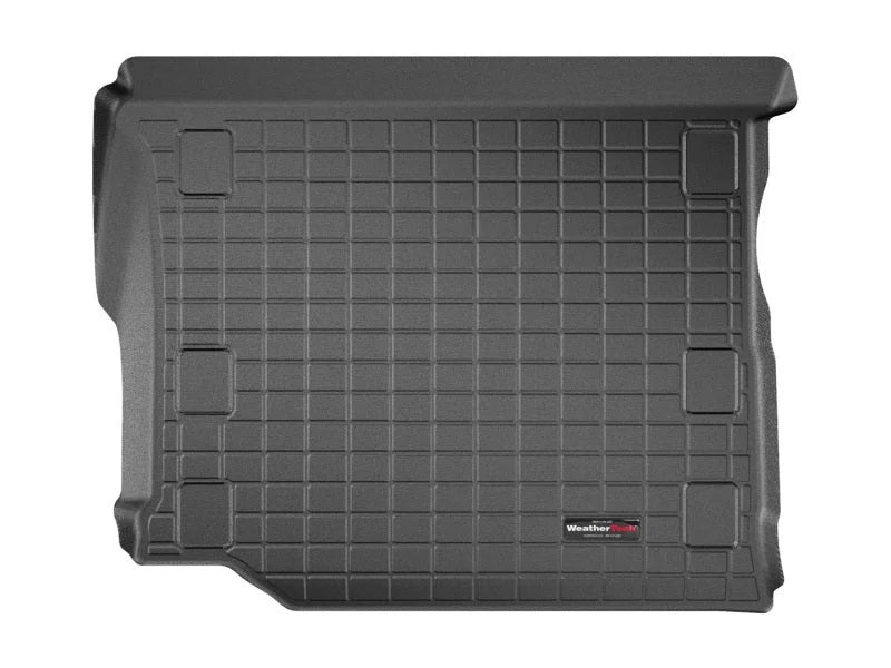 WeatherTech 2018+ Jeep Wrangler Unlimited Cargo Liner-Black (Vehicles w/Flat Load Floor & Subwoofer) - Detail View